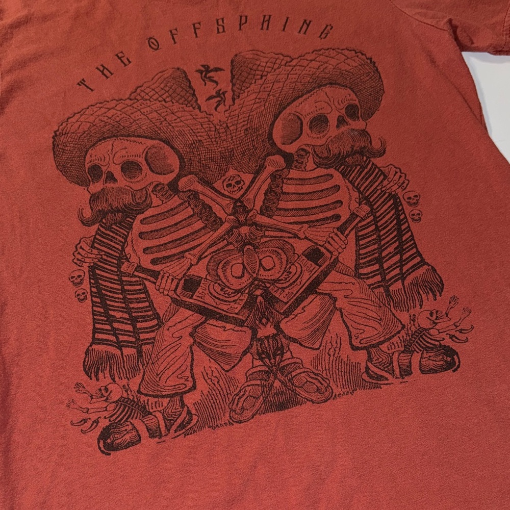 The Offspring 2017 Tour Rust T-Shirt size Small‎ - Picture 2 of 5
